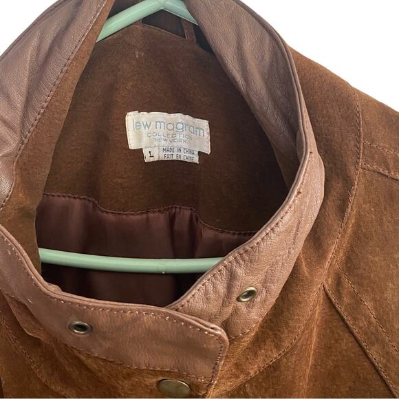 Vintage Lew Magram Suede Leather Jacket Large - Picture 3 of 13